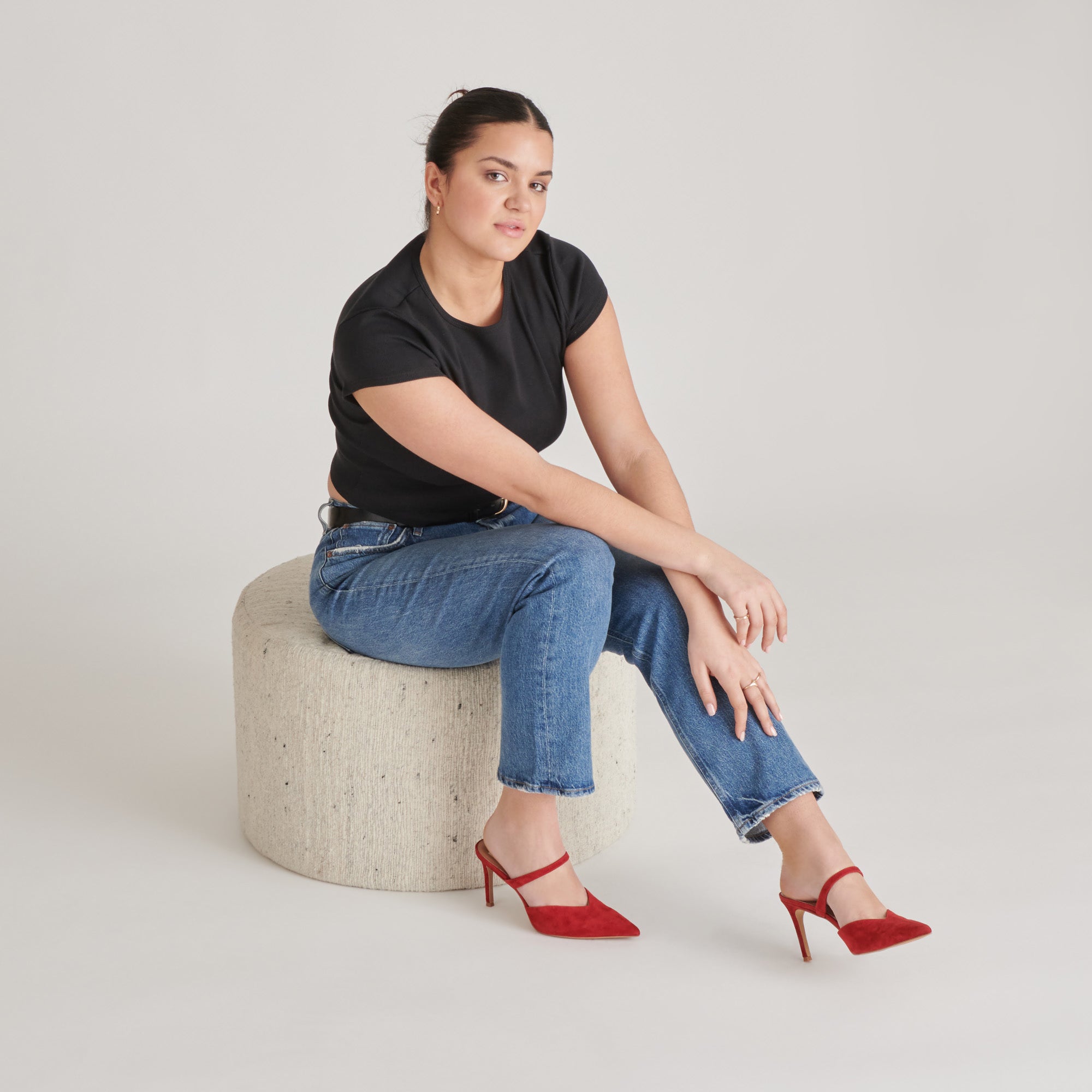 KANIKA HEELS CRIMSON SUEDE
