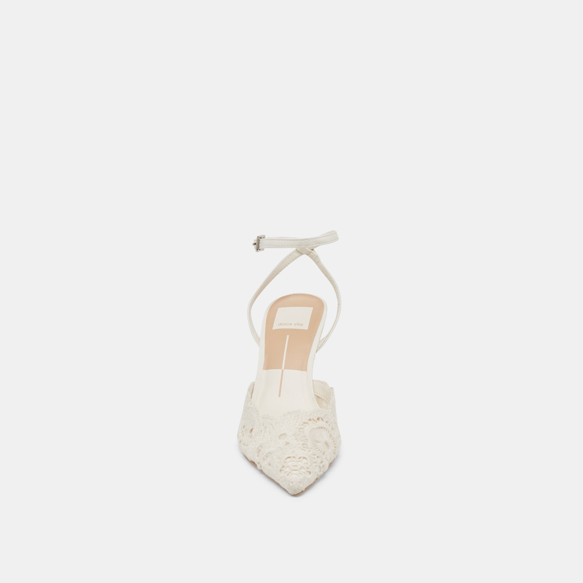 KENEDY HEELS WHITE CROCHET